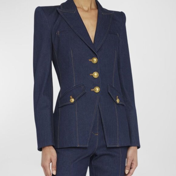 VERONICA BEARD ANOKI Denim Blazer Jacket- NWOT - Picture 2 of 7